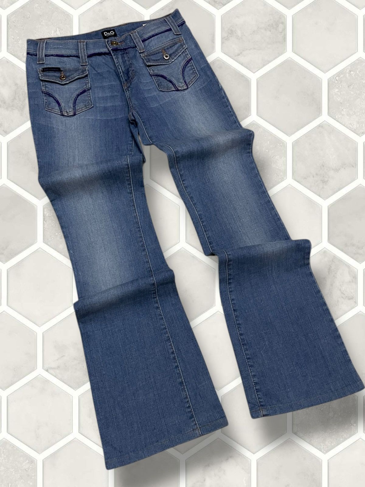 Dolce & Gabbana Vintate Authentic Designer Dolce & Gabbana Flared Denim Size US 28 / EU 44 - 2 Thumbnail