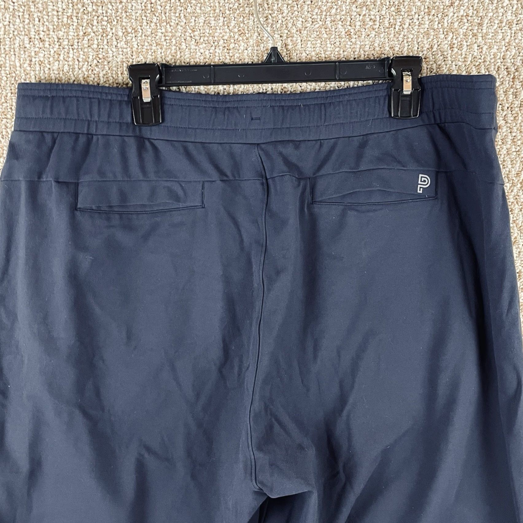 Vintage Public Rec Joggers Mens 42x28 Navy Blue Nylon Spandex Regular Straight Pockets Moisture Wicking All Day Everyday 90s Sports USA Size US 42 / EU 58 - 6 Thumbnail