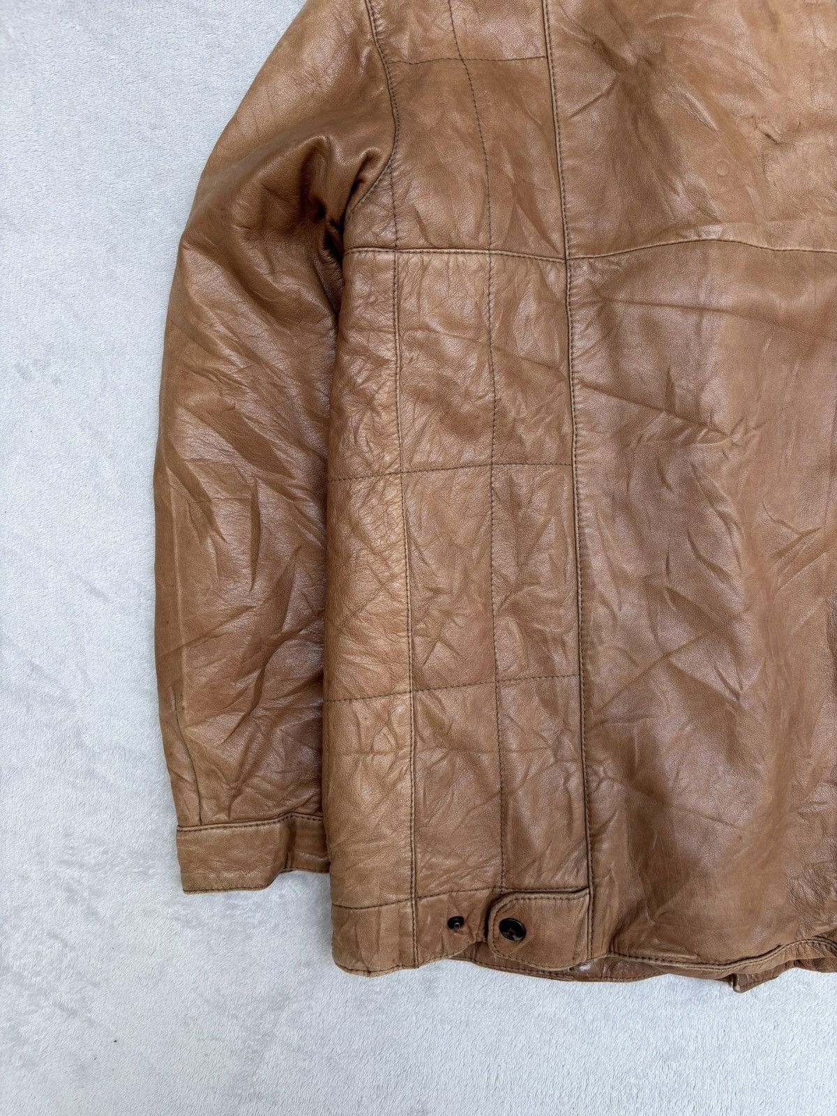 Bally 1980s Bally International Paneled Leather Jacket Size US S / EU 44-46 / 1 - 10 Thumbnail