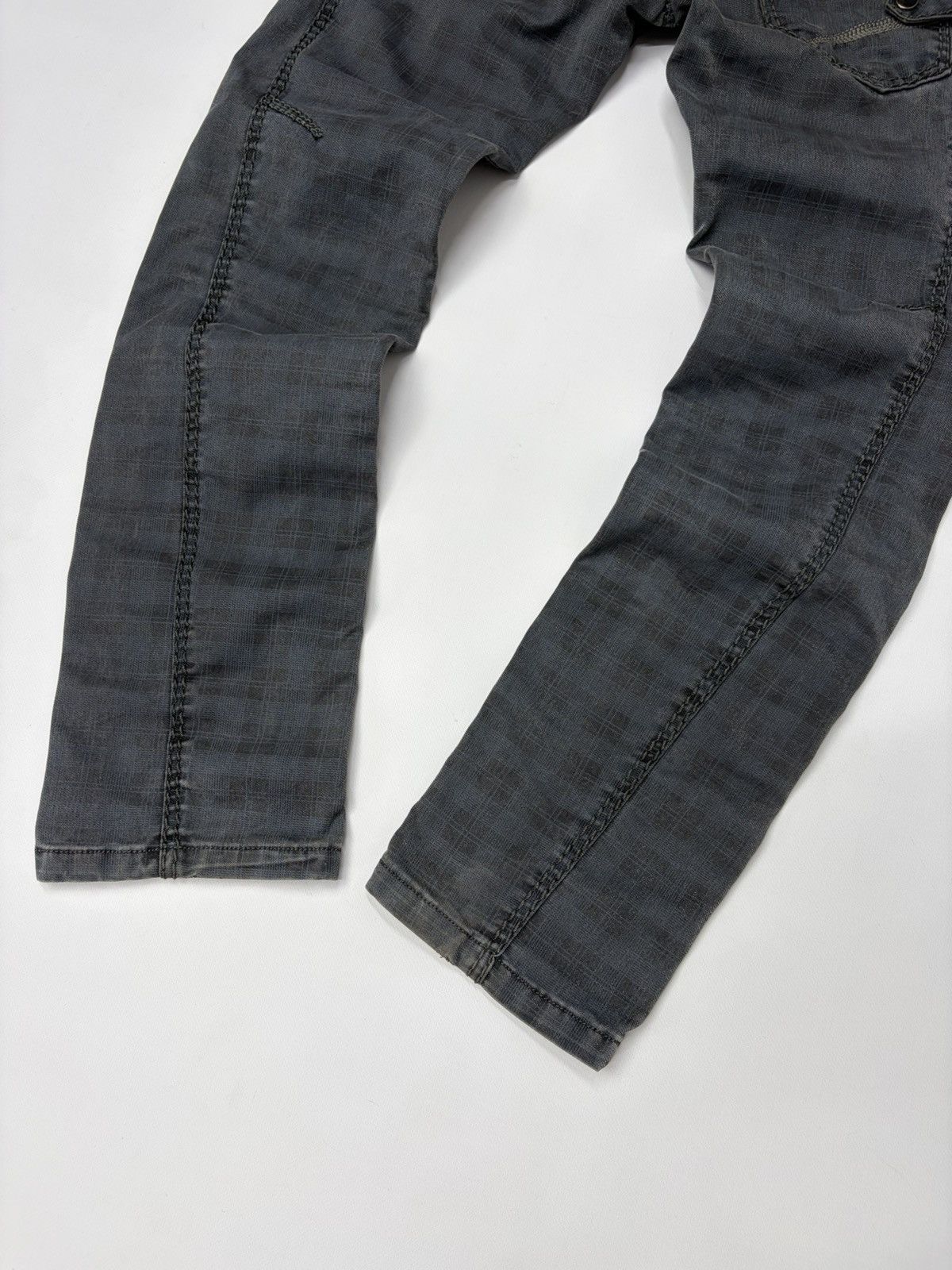If Six Was Nine Vintage Diesel D&G Style Y2K Biker Panel Denim Jeans Grey Size US 32 / EU 48 - 12 Thumbnail