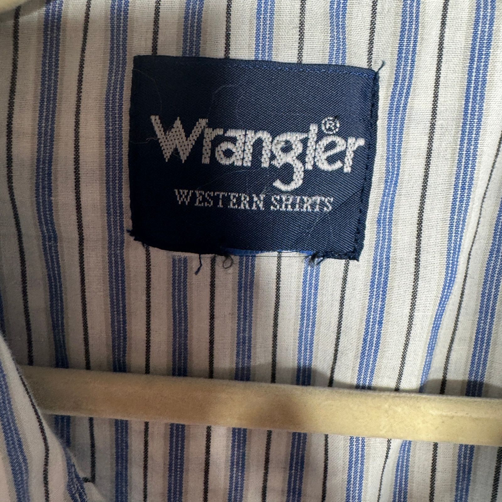 Wrangler Wrangler Short Sleeve Stripped Button Down Pearl Snap XL Size US XL / EU 56 / 4 - 2 Thumbnail
