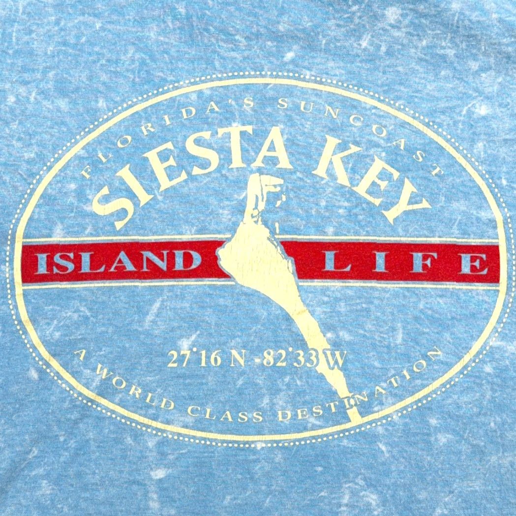 Vintage VINTAGE Florida Keys Shirt Adult MEDIUM Blue Acid Wash Siesta Island USA 90s Size US M / EU 48-50 / 2 - 4 Thumbnail