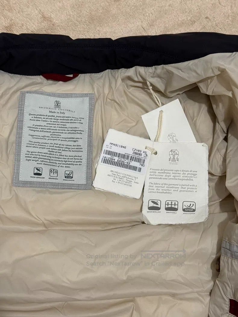 Brunello Cucinelli Brunello Cucinelli Down Jacket, Filled with Goose Down Size US XS / EU 42 / 0 - 2 Thumbnail