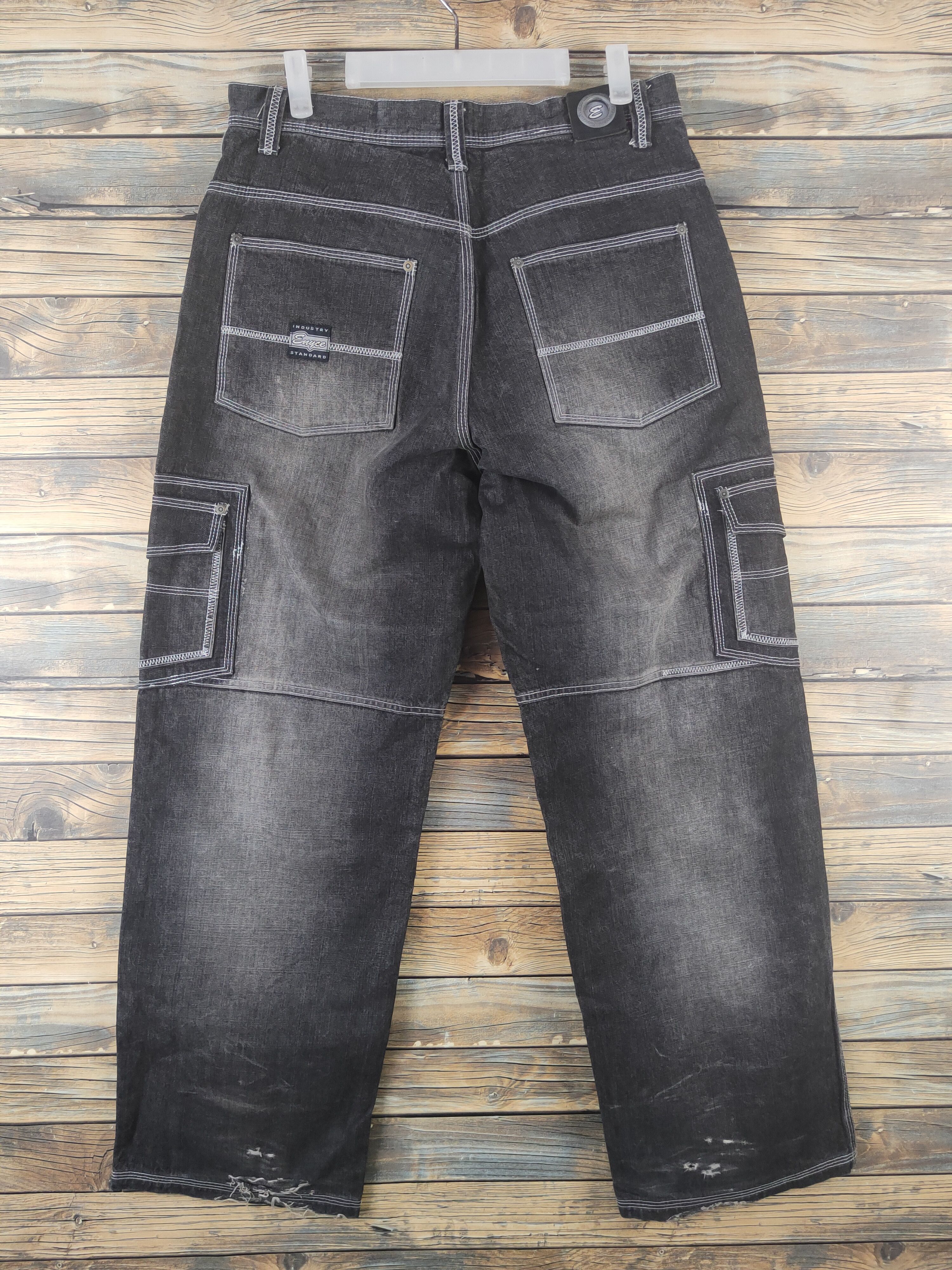 Enyce DL Enyce Black Distressed Ripped Jeans #1902 Size US 32 / EU 48 - 8 Thumbnail