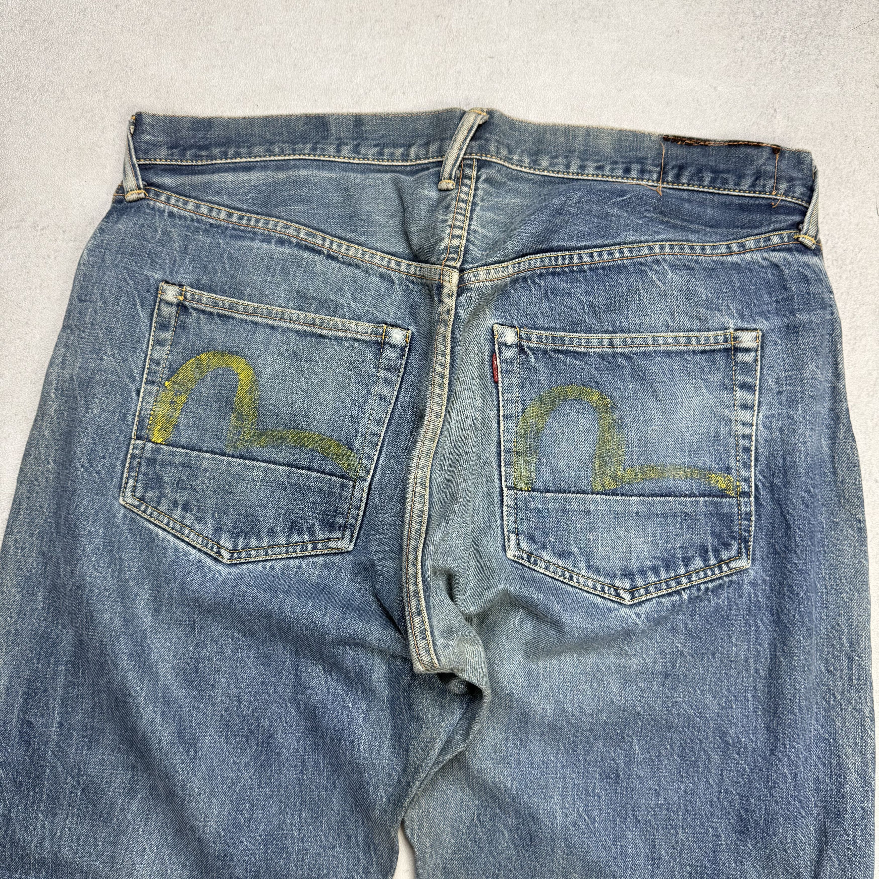 Evisu Vintage Evisu Selvedge Jeans Distressed Denim Size US 38 / EU 54 - 7 Thumbnail
