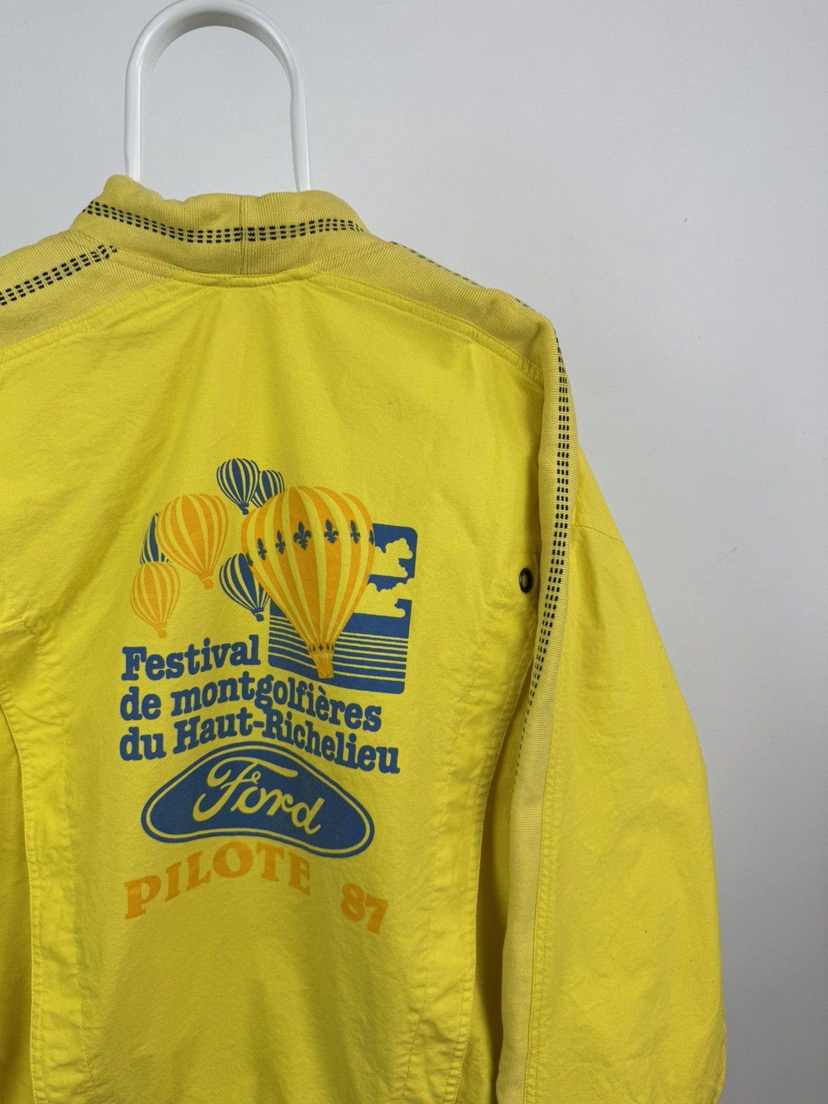 Vintage Vintage Ford Rare Racing Cotton Bomber Jacket Pilote 87 Size US XL / EU 56 / 4 - 6 Thumbnail