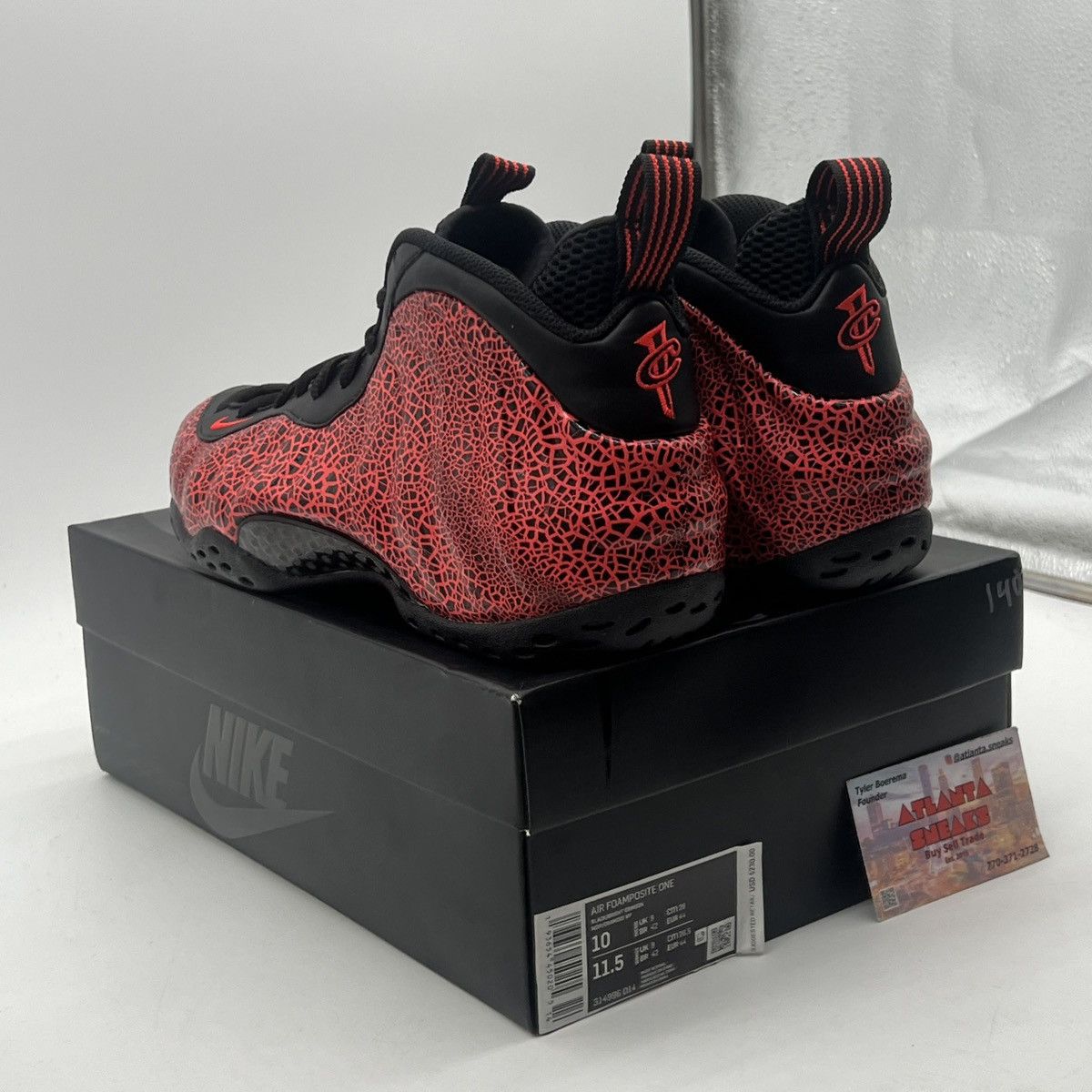 Nike Air Foamposite one cracked lava Size US 10 / EU 43 - 4 Thumbnail
