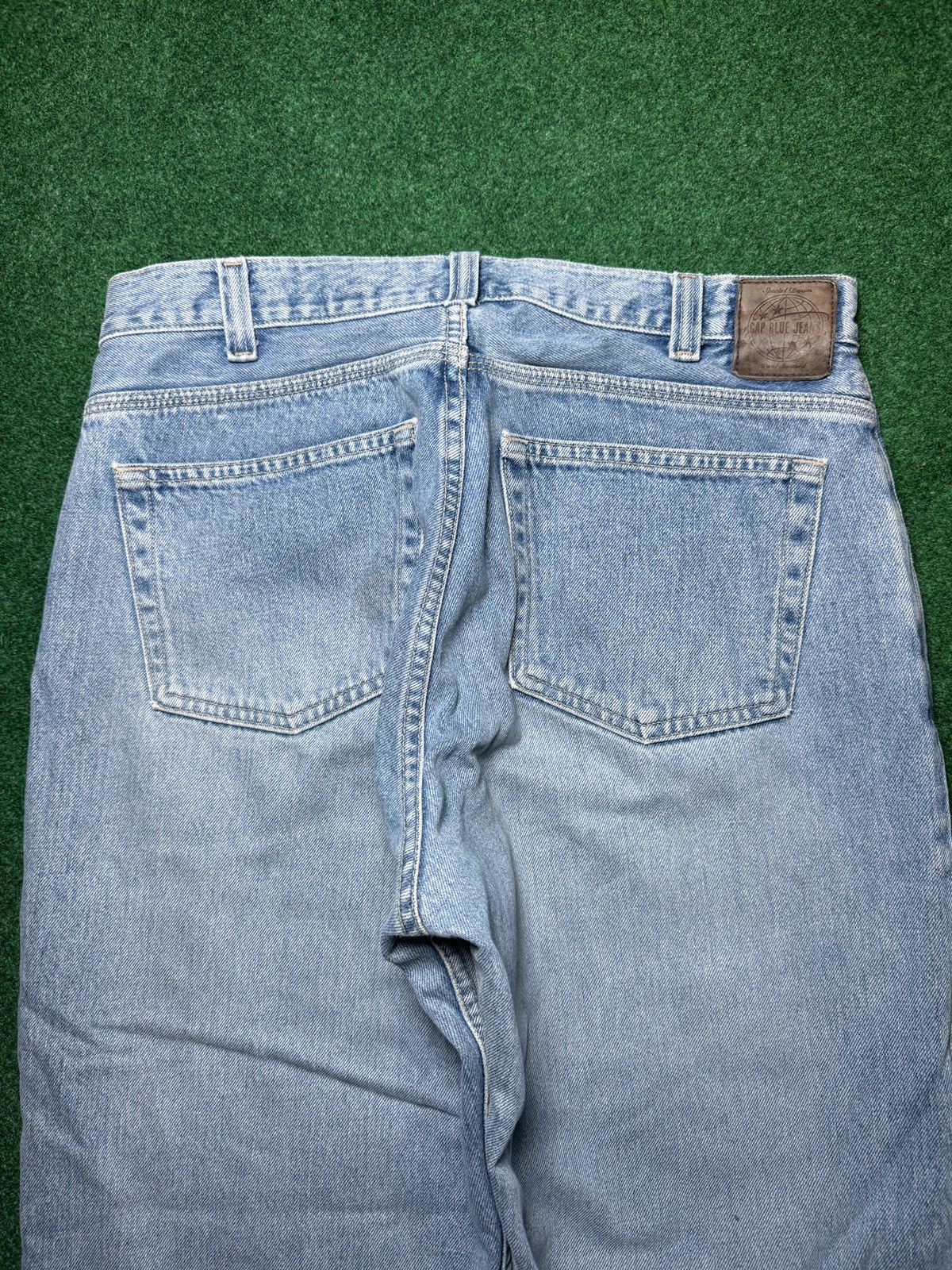 Gap × Vintage Vtg 90s Gap Baggy Light Wash Loose Wide Leg Hip Hop Jeans Size US 34 / EU 50 - 2 Thumbnail