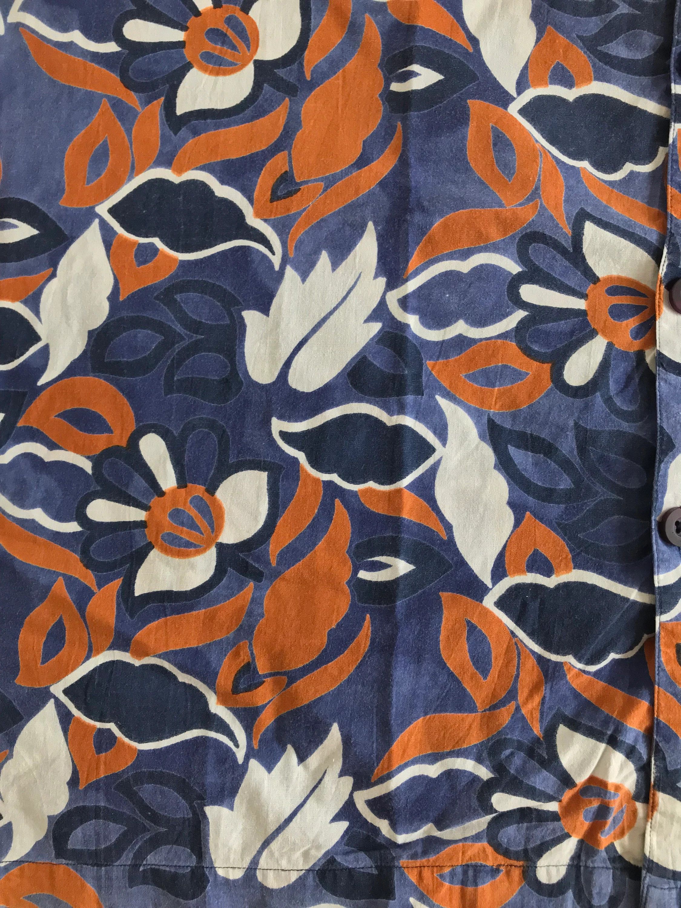 Vintage 80s 90s Hawaiian Shirt Button Up Summer Floral Abstract Size US XXL / EU 58 / 5 - 5 Thumbnail