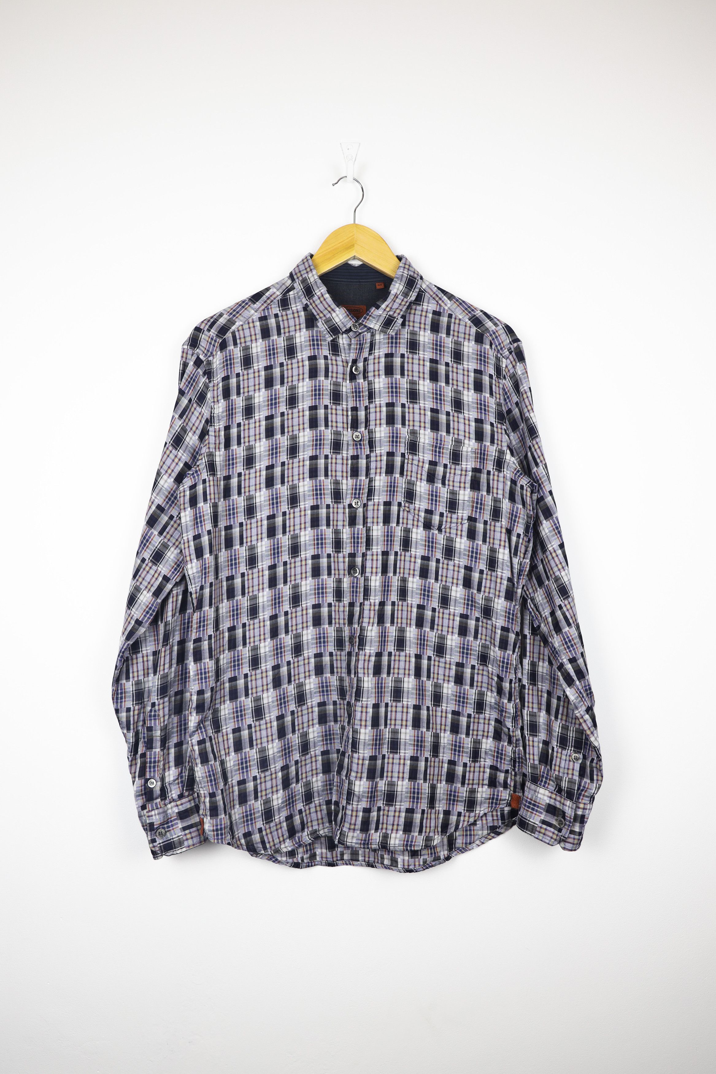 Missoni Missoni Patchwork Color Block Plaid Check Shirt 50 size Size US M / EU 48-50 / 2 - 1 Thumbnail