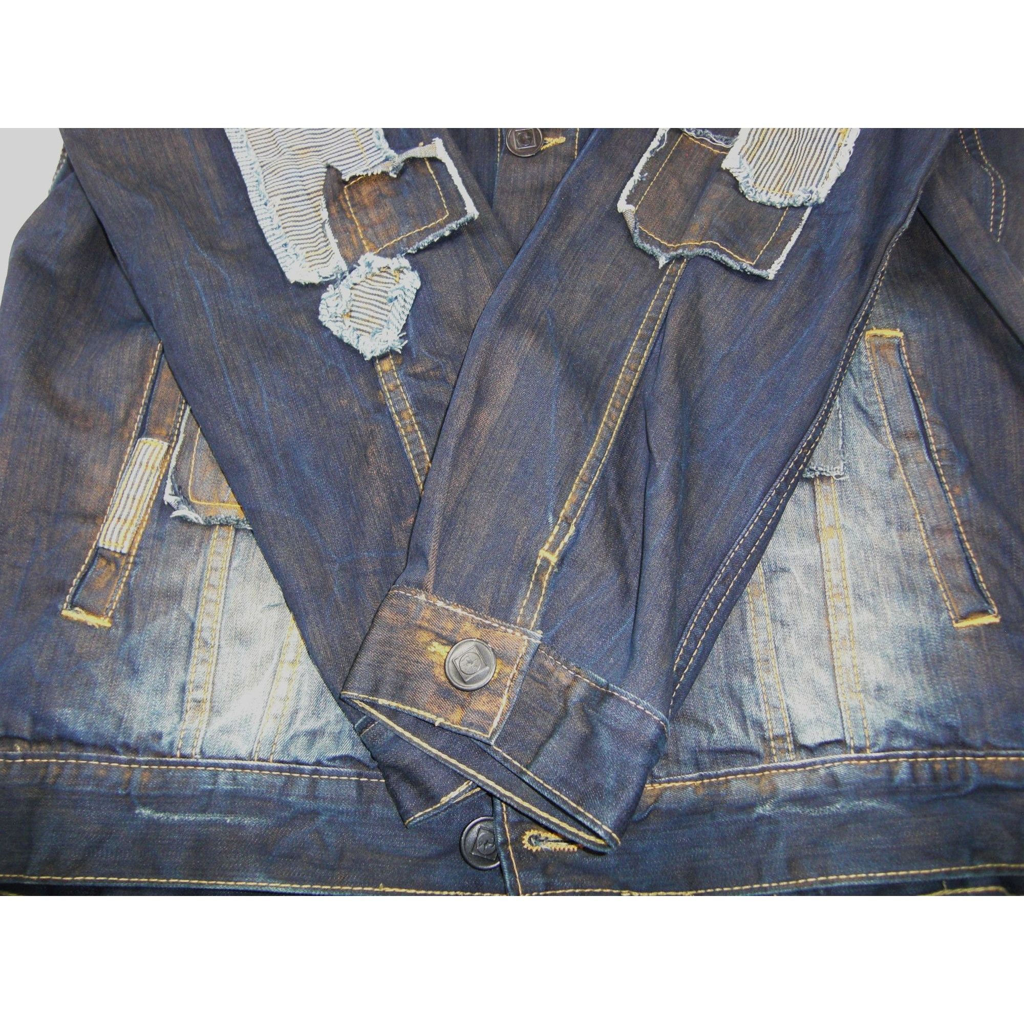 Other Vintage Classic Blue Denim Jean Jacket Distressed Size X Lar Size US XL / EU 56 / 4 - 4 Thumbnail