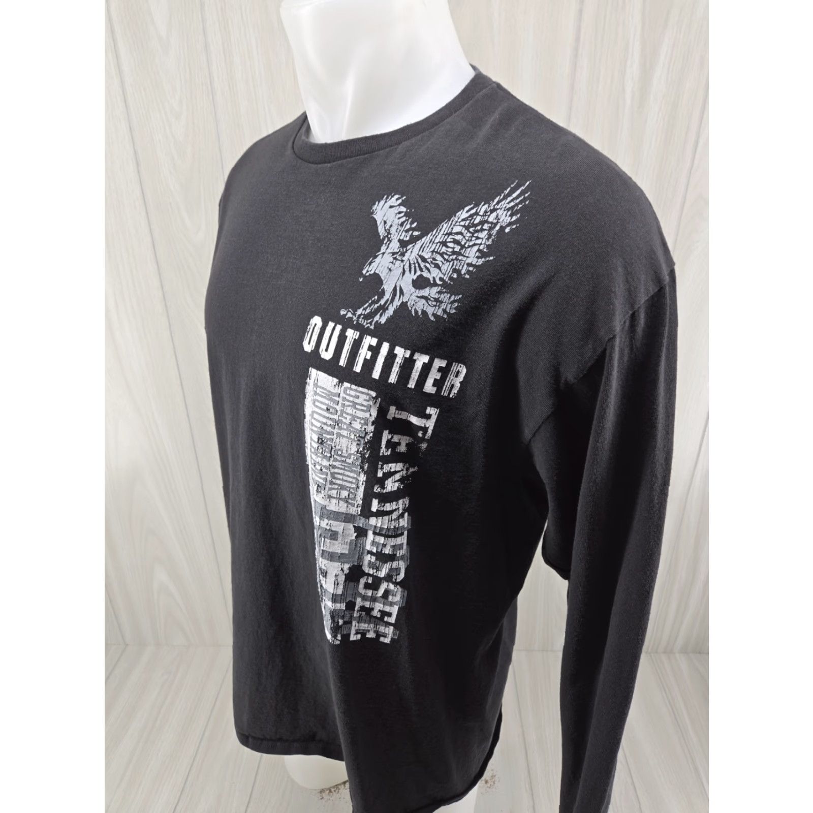 Vintage Tennessee Mens XL Black Long Sleeve Great Smoky Mountains Shirt Size US XL / EU 56 / 4 - 4 Thumbnail