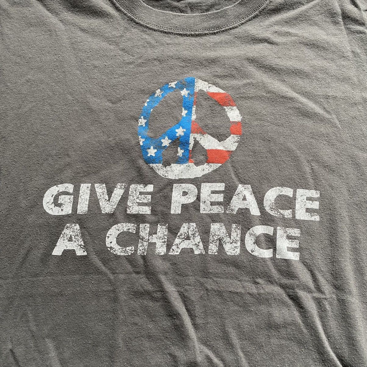 Band Tees JOHN LENNON Y2K GIVE PEACE A CHANCE T SHIRT Size US XL / EU 56 / 4 - 3 Thumbnail