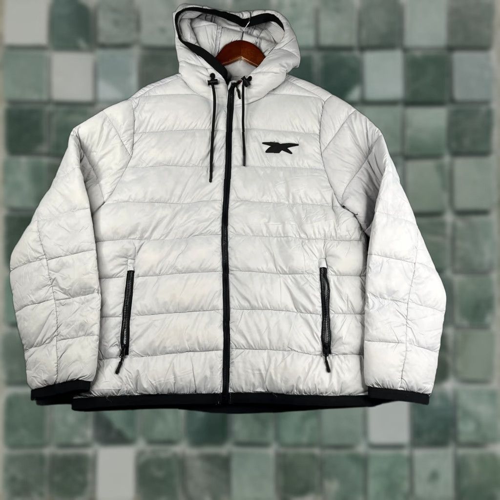 Reebok Reebok Hooded Puffer Jacket Full Zip Large Gray Pockets Mens New NWT Size US L / EU 52-54 / 3 - 1 Thumbnail
