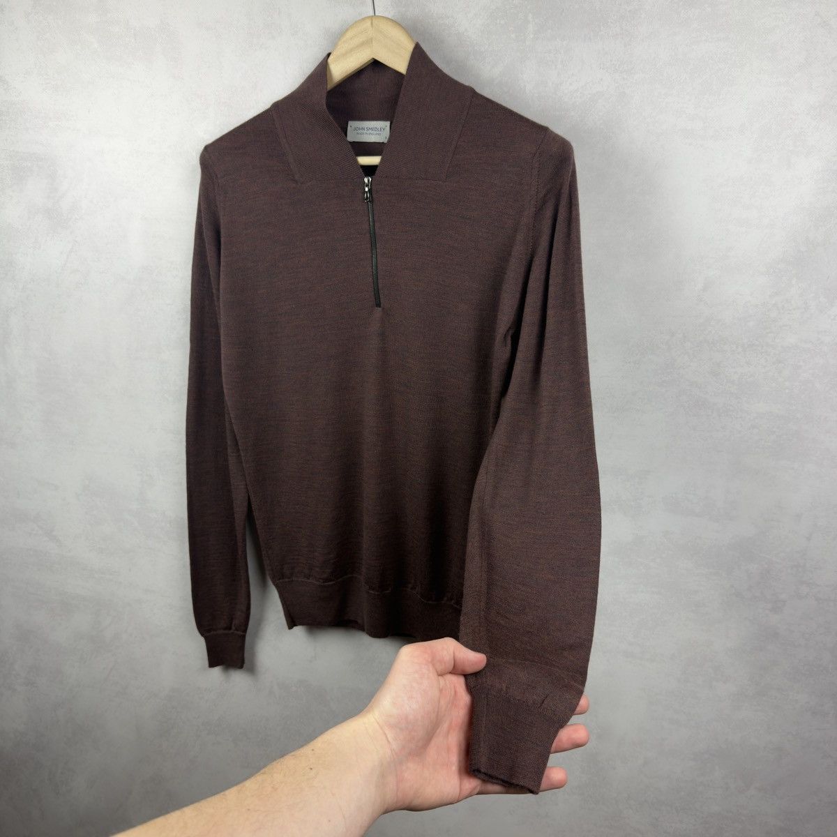 John Smedley John Smedley Men’s 1/4 Zip Merino Wool Sweater Jumper Size S Size US S / EU 44-46 / 1 - 4 Thumbnail