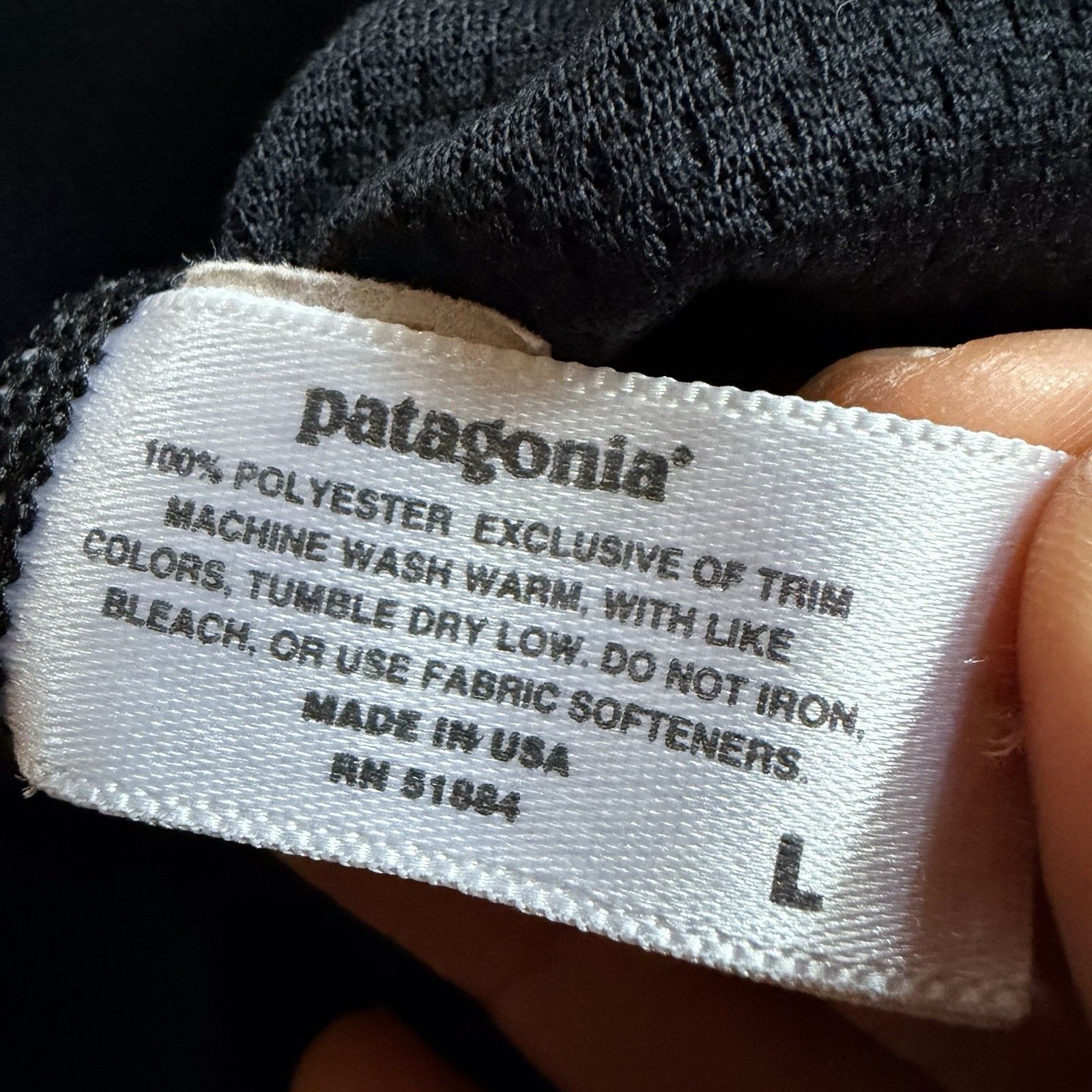 Patagonia Patagonia Capilene Base Layer Pants L Black FA99 USA Size US 34 / EU 50 - 9 Thumbnail