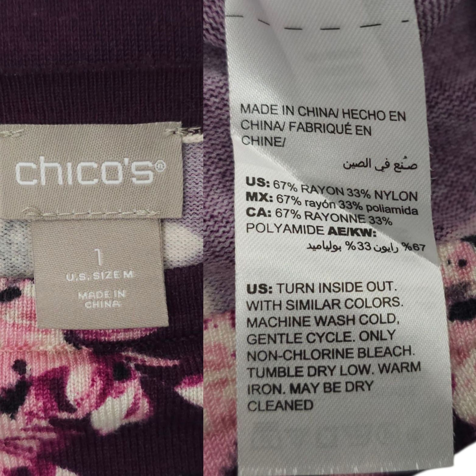 Chicos Chicos Simply Floral Knit Top Sweater Womens Size 1 US M Size M / US 6-8 / IT 42-44 - 8 Thumbnail