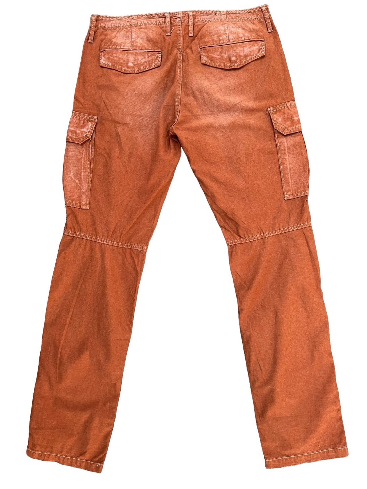 Vintage Vintage Surplus X Blue Way Japan Fade Orange Cargo Trouser Size US 32 / EU 48 - 2 Thumbnail