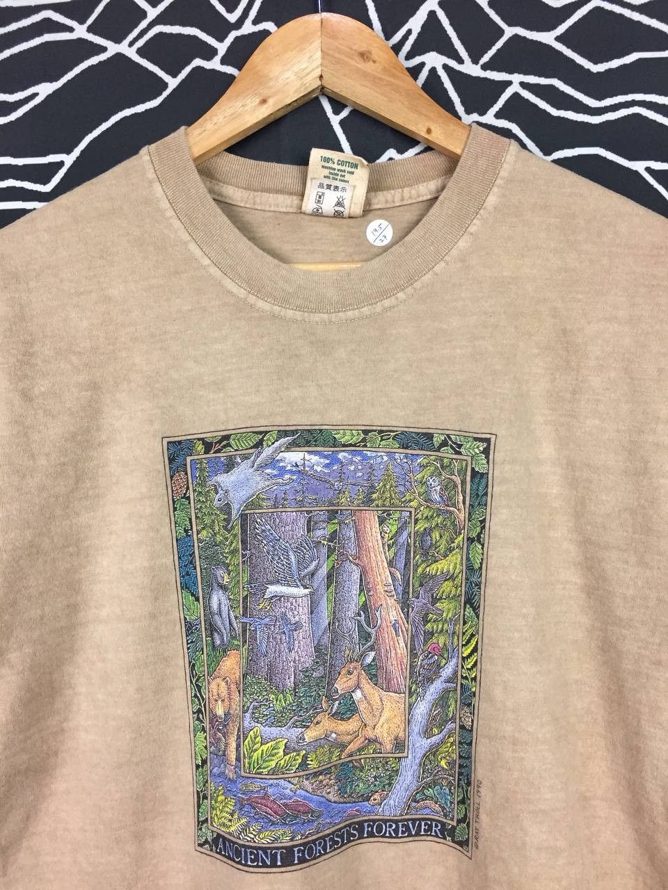 Vintage Vtg 90s Earth Creations Ancient Forests Forever Tee Size US M / EU 48-50 / 2 - 3 Thumbnail