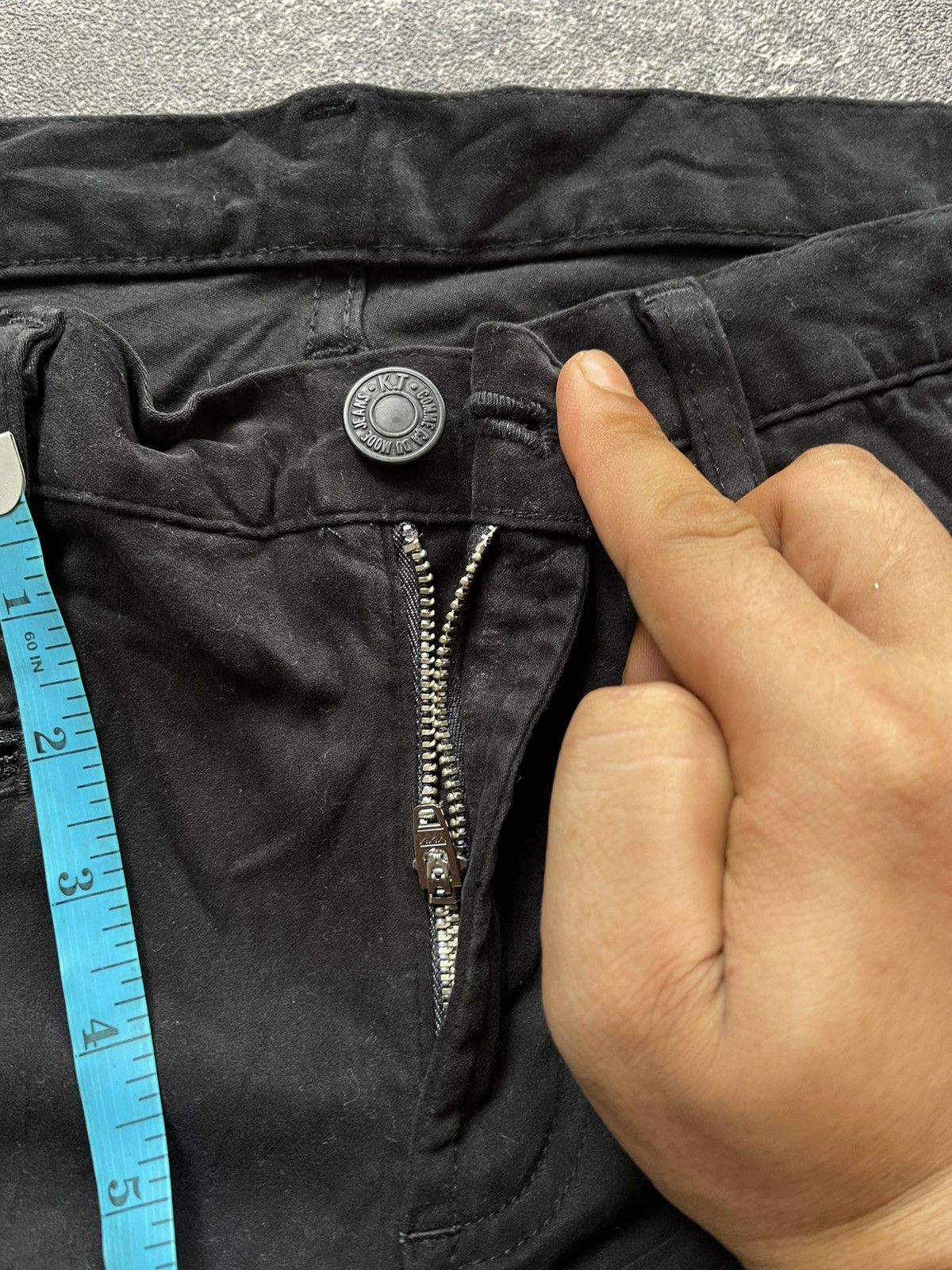 Japanese Brand Jeans Kiyoto Takase K.T Comme Ca Du Black Size US 33 - 6 Thumbnail
