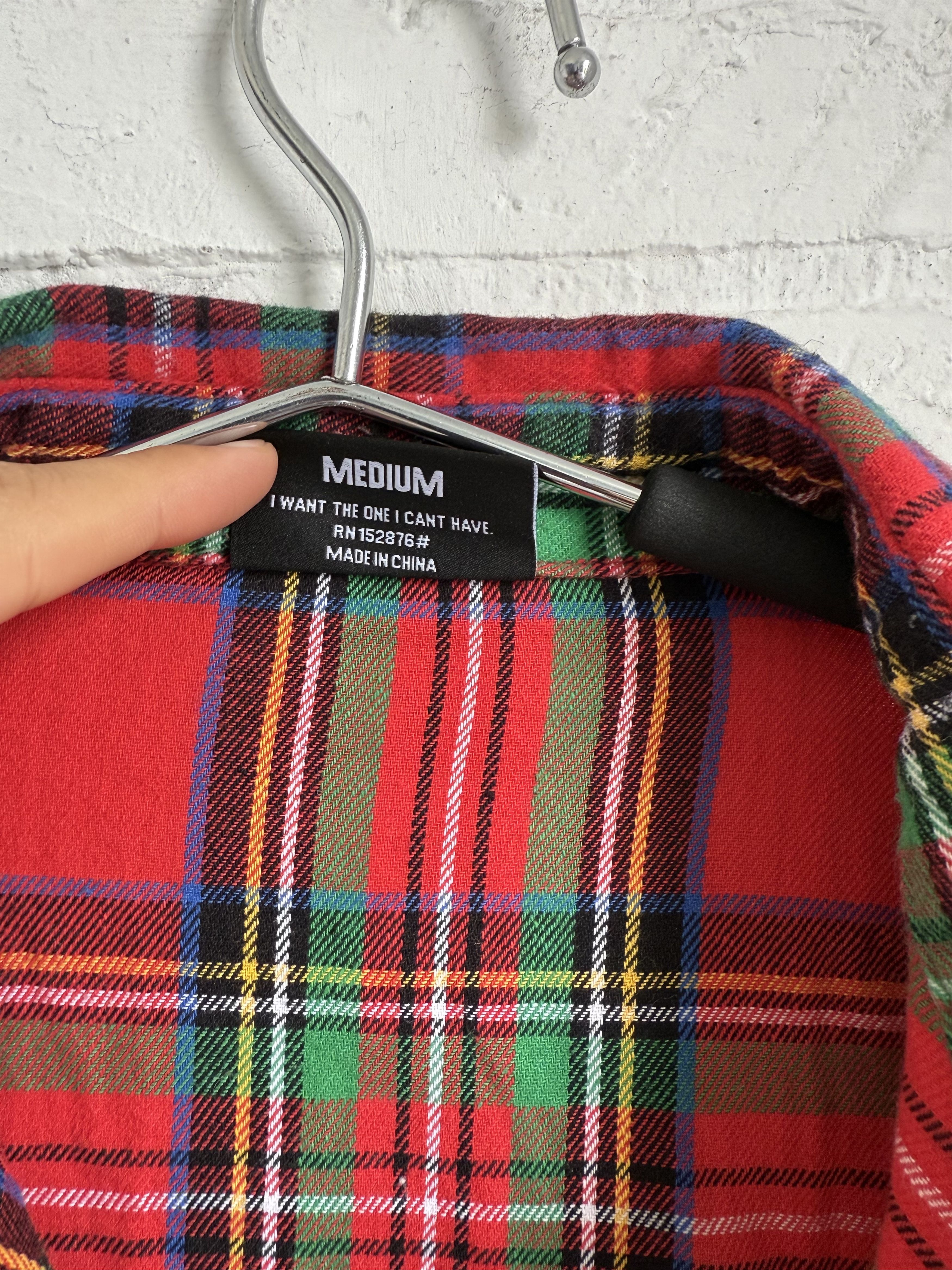 Pleasures Pleasures flannel shirt back logo Size US M / EU 48-50 / 2 - 4 Thumbnail