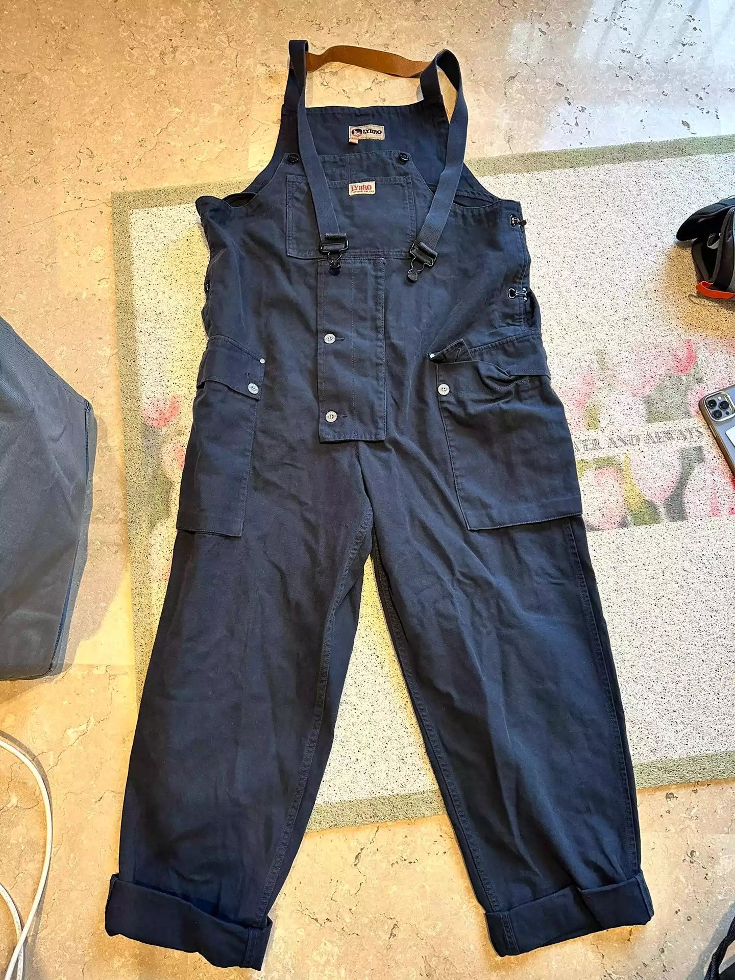 image of Nigel Cabourn Lybro Tannin Blue Back Pants, Men's (Size 32)