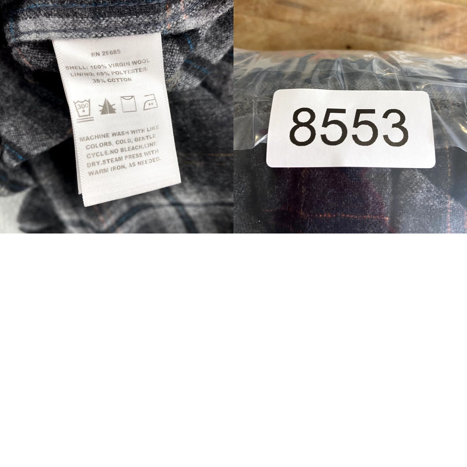 Pendleton Pendleton The Original Board Shirt Men's Medium Gray Plaid Wool Workwear Grunge Shirt Size US M / EU 48-50 / 2 - 8 Thumbnail