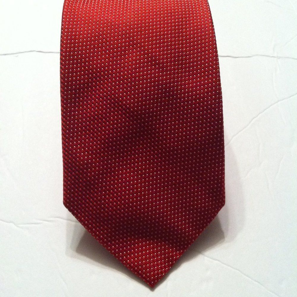Thomas Pink THOMAS PINK MEN'S NEW RED 100%SILK TIE 3 1/2" X 56 3/4" Size ONE SIZE - 1 Thumbnail