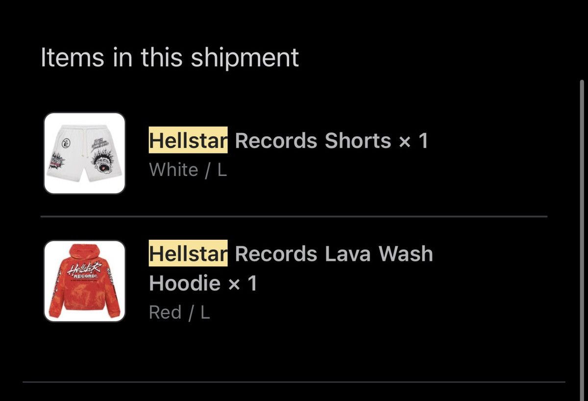 HELLSTAR Hellstar Records Ripped Lava Hoodie size Large Worn Once Size US L / EU 52-54 / 3 - 8 Thumbnail