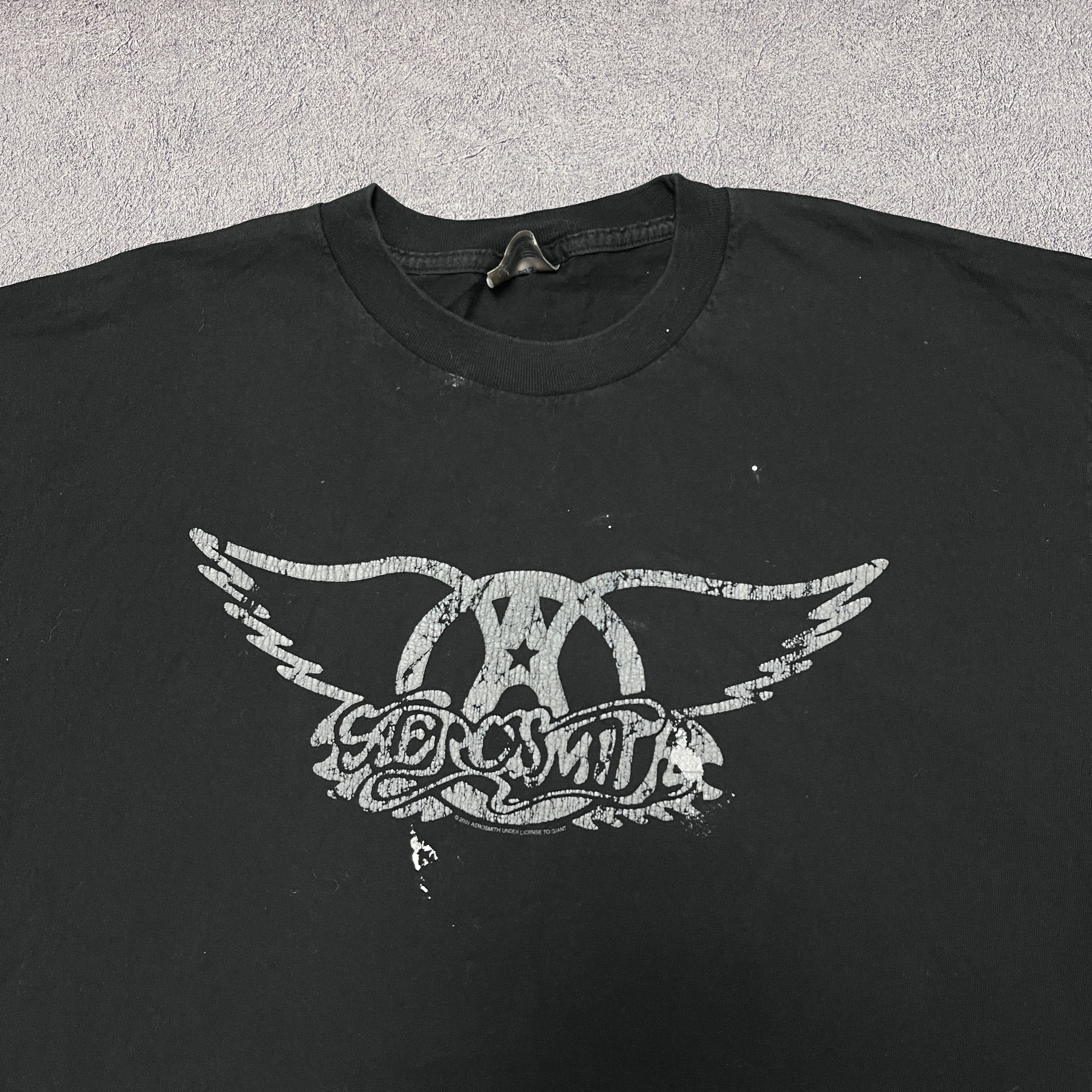 Aerosmith × Band Tees × Vintage Vintage Aerosmith Shirt 2001 Vintage Band Tees Bon Jovi Size US XL / EU 56 / 4 - 3 Thumbnail