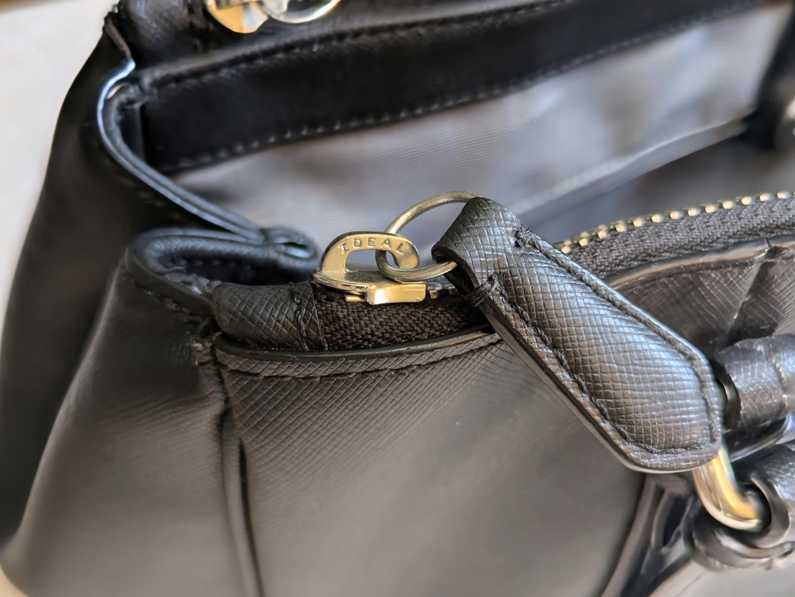 Coach Coach Peyton Jordan Satchel Bag Black Saffiano Leather Size ONE SIZE - 5 Thumbnail