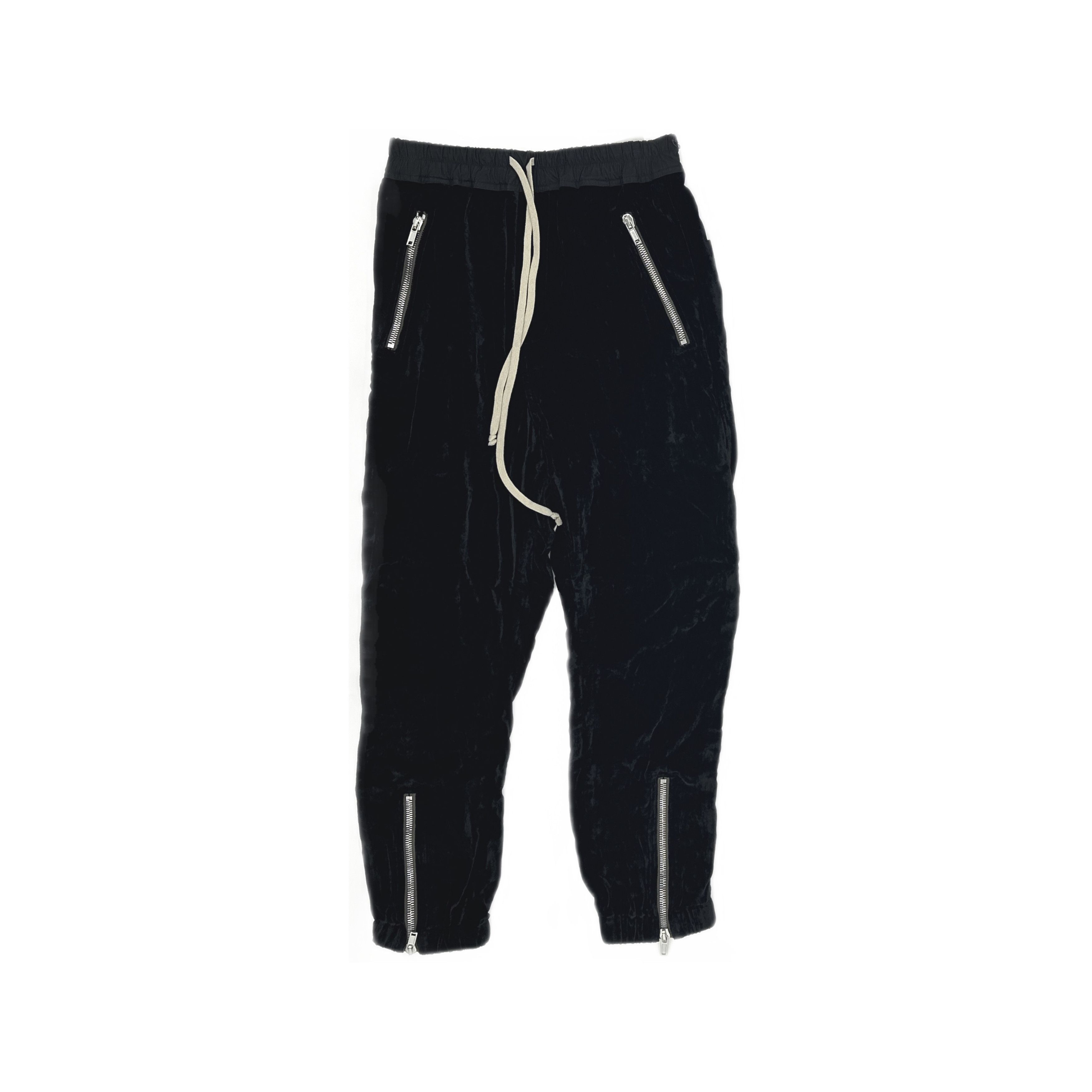 Rick Owens Rick Owens Velvet Zip Track Pants 48 Size US 32 / EU 48 - 1 Thumbnail