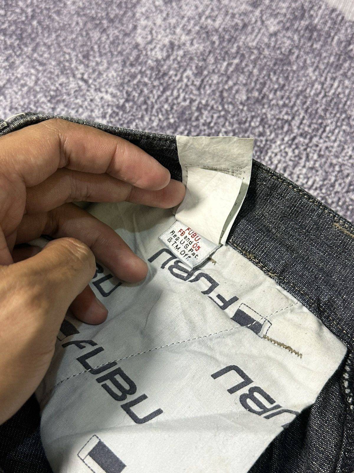 PPFM Vintage Fubu Y2K Baggy Denim Size US 31 - 12 Thumbnail