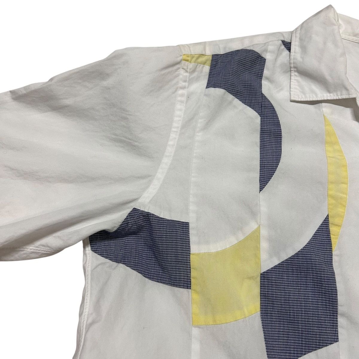 Comme des Garcons 558 02SS Comme Des Garcons Homme patchwork Panelled shirt Size US S / EU 44-46 / 1 - 14 Thumbnail