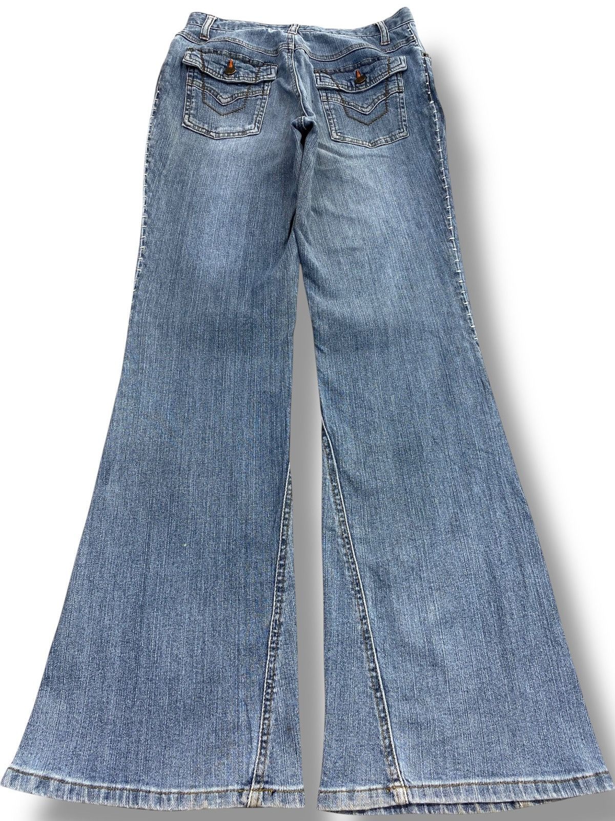 Japanese Brand Japanese Brand Faded Wash Style Flare Jeans Size US 27 - 3 Thumbnail