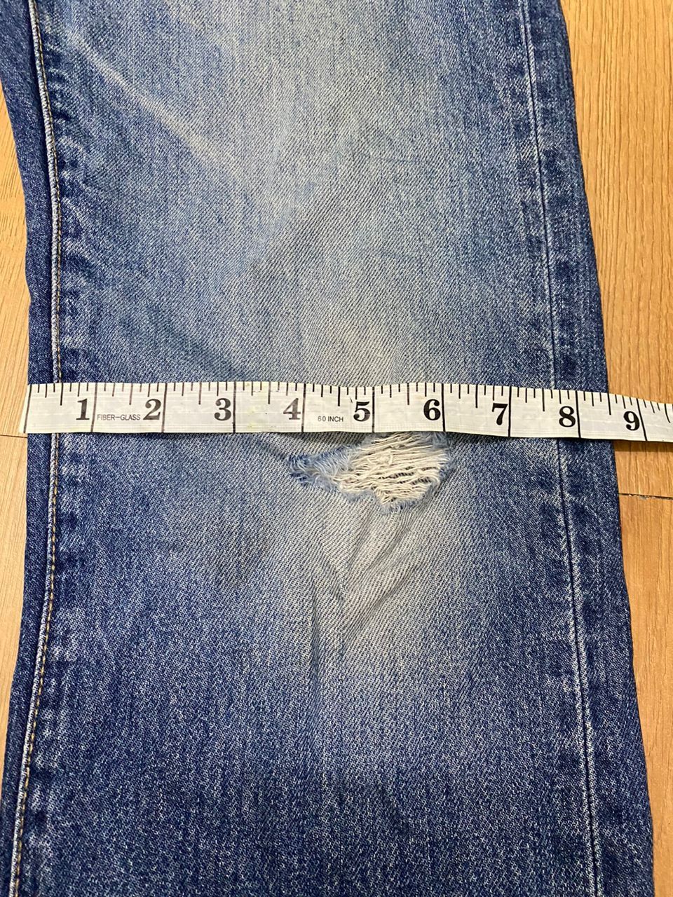 Japanese Brand 💥 Vintage Uniqlo Jeans Straight Distressed Denim Jeans Size US 32 / EU 48 - 7 Thumbnail