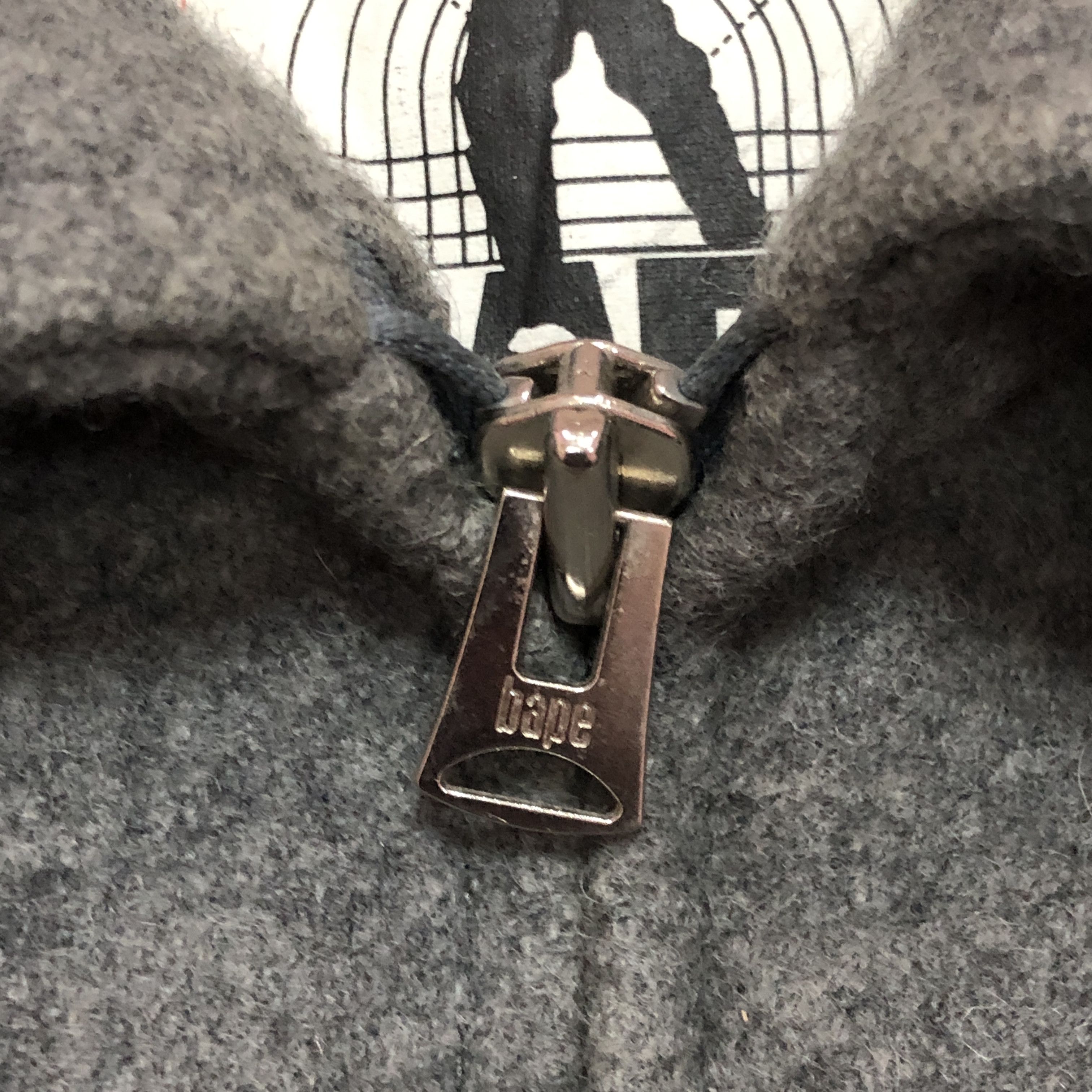 Bape Bape Zip Up Heavy Wool Melton Jacket Size US L / EU 52-54 / 3 - 3 Thumbnail