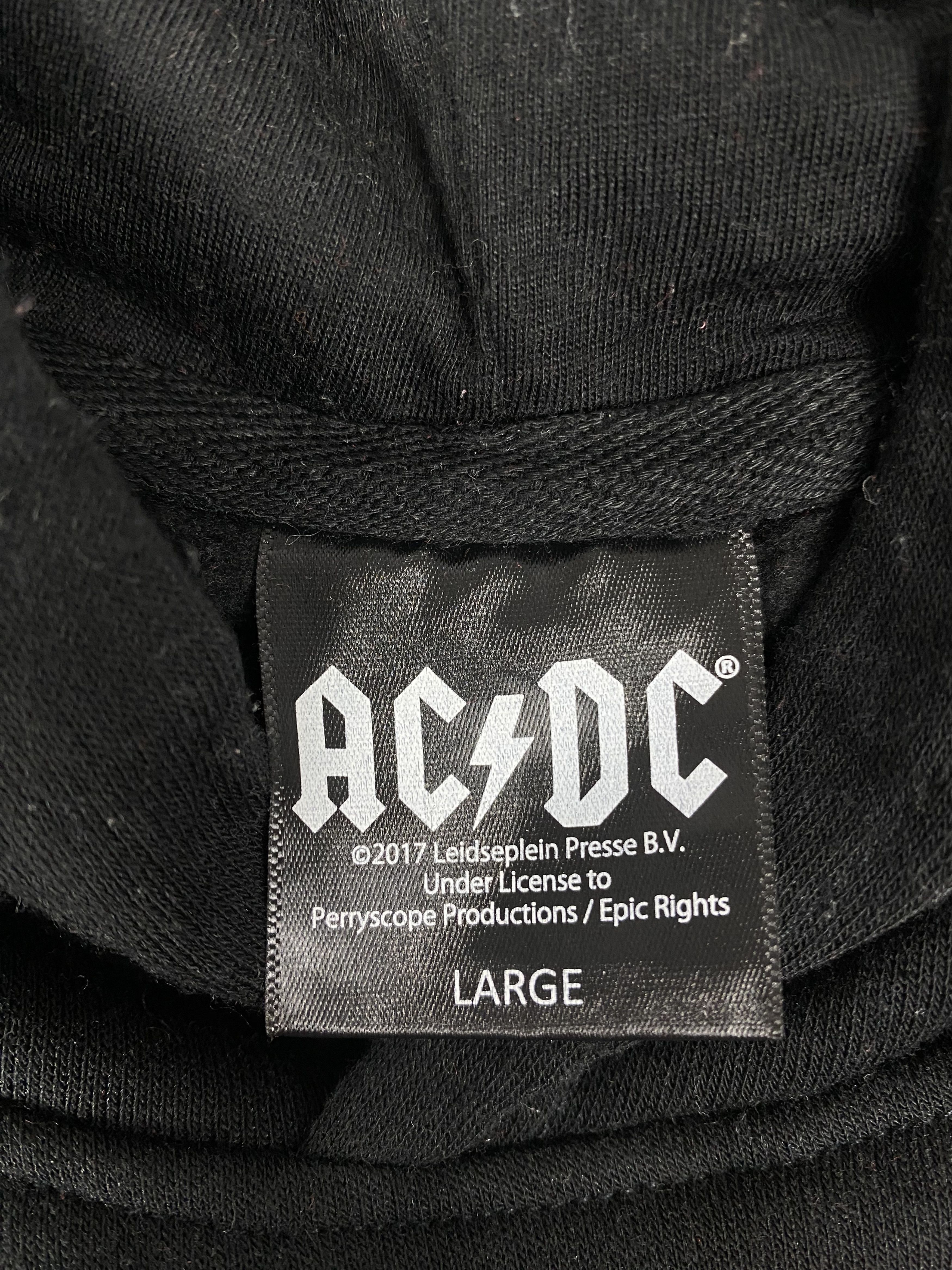 AC/DC Vintage AC DC Band Tees Pullover Black Hoodies Size US L / EU 52-54 / 3 - 6 Thumbnail