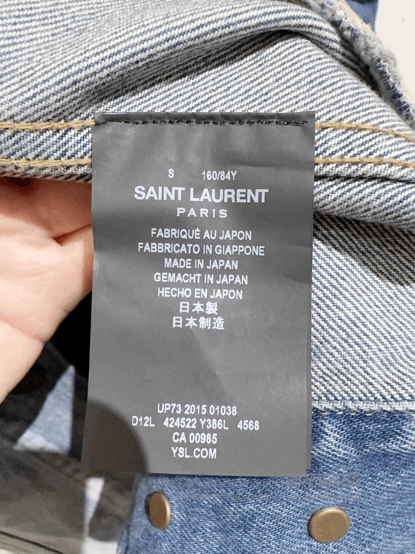 Saint Laurent Paris Saint Laurent SLP Denim Jacket. Size US S / EU 44-46 / 1 - 5 Thumbnail