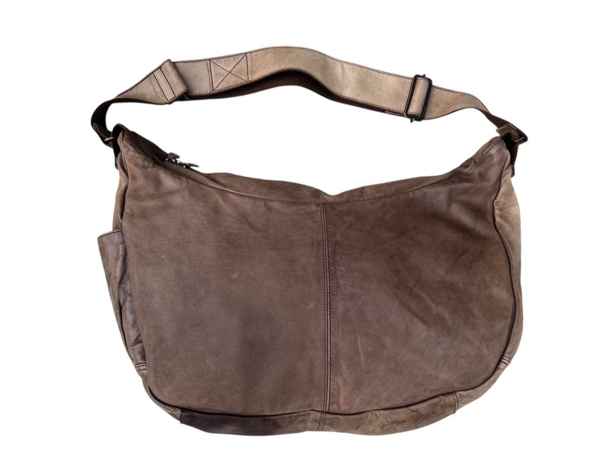 Leather Vintage Sazaby Japan RiRi Zip Patina Leather Banana Bag Size ONE SIZE - 8 Thumbnail