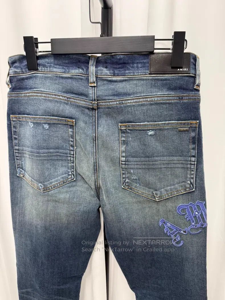 Amiri Amiri Slim Fit Destroyed Denim Pants Size US 32 / EU 48 - 8 Thumbnail