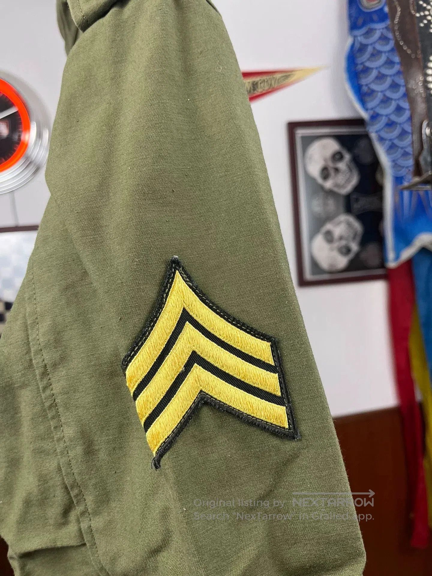 The Real McCoy's Toys McCoy M65 Jacket with Lennon Patch. Size US L / EU 52-54 / 3 - 8 Thumbnail