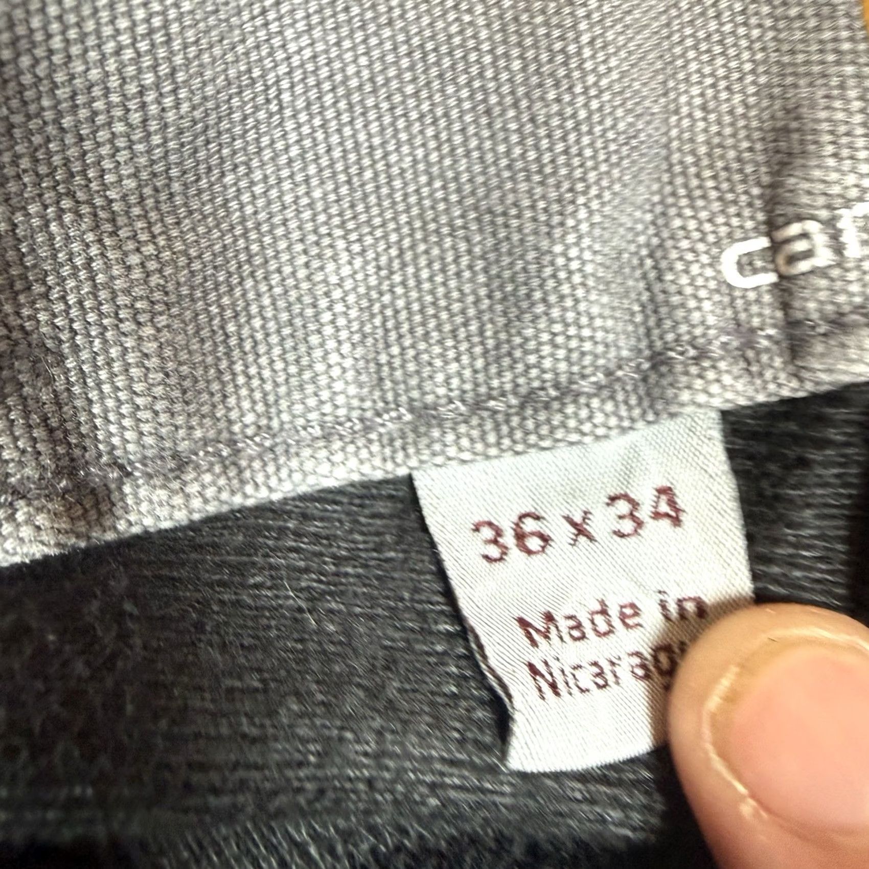 Carhartt VINTAGE Carhartt Work Pants Mens 36x32 Grey Insulated Cargo Straight Blanketed Lined Pants Mens Regular 36 Grey Inches Mens Size US 36 / EU 52 - 4 Thumbnail