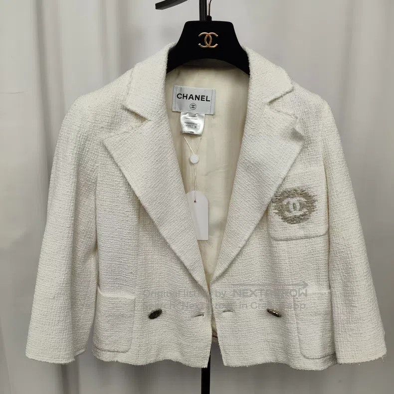 Chanel Chanel White cashmere coat Size XS / US 0-2 / IT 36-38 - 1 Thumbnail