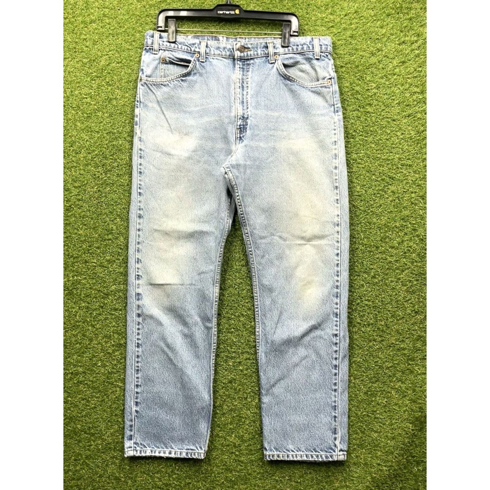 Levi's VINTAGE Levi's 505 Jeans Mens 38x30 Denim Blue Straight 5-Pocket USA Workwear Distressed Slimmed Fit Regular Mens Size US 38 / EU 54 - 2 Thumbnail