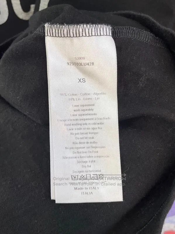 Dior Dior Lucky Black Cotton Short Sleeve T. Size XS / US 0-2 / IT 36-38 - 7 Thumbnail