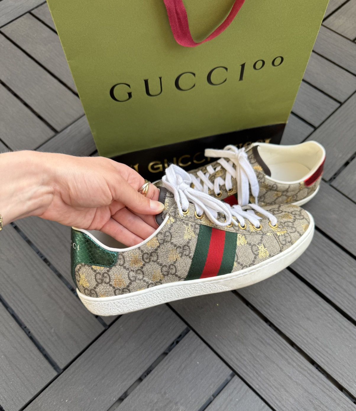 Gucci Gucci Ace GG supreme sneakers Size US 6 / IT 36 - 2 Thumbnail