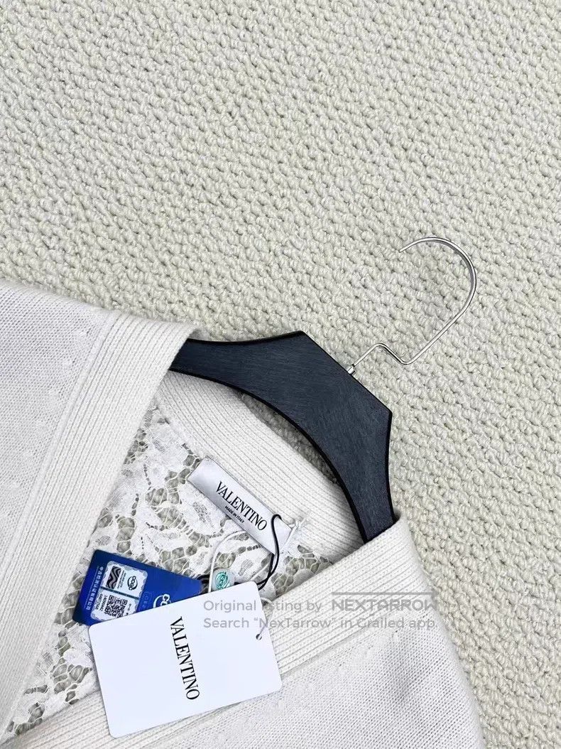 Valentino Valentino White single-breasted knitted wool Size S / US 4 / IT 40 - 3 Thumbnail