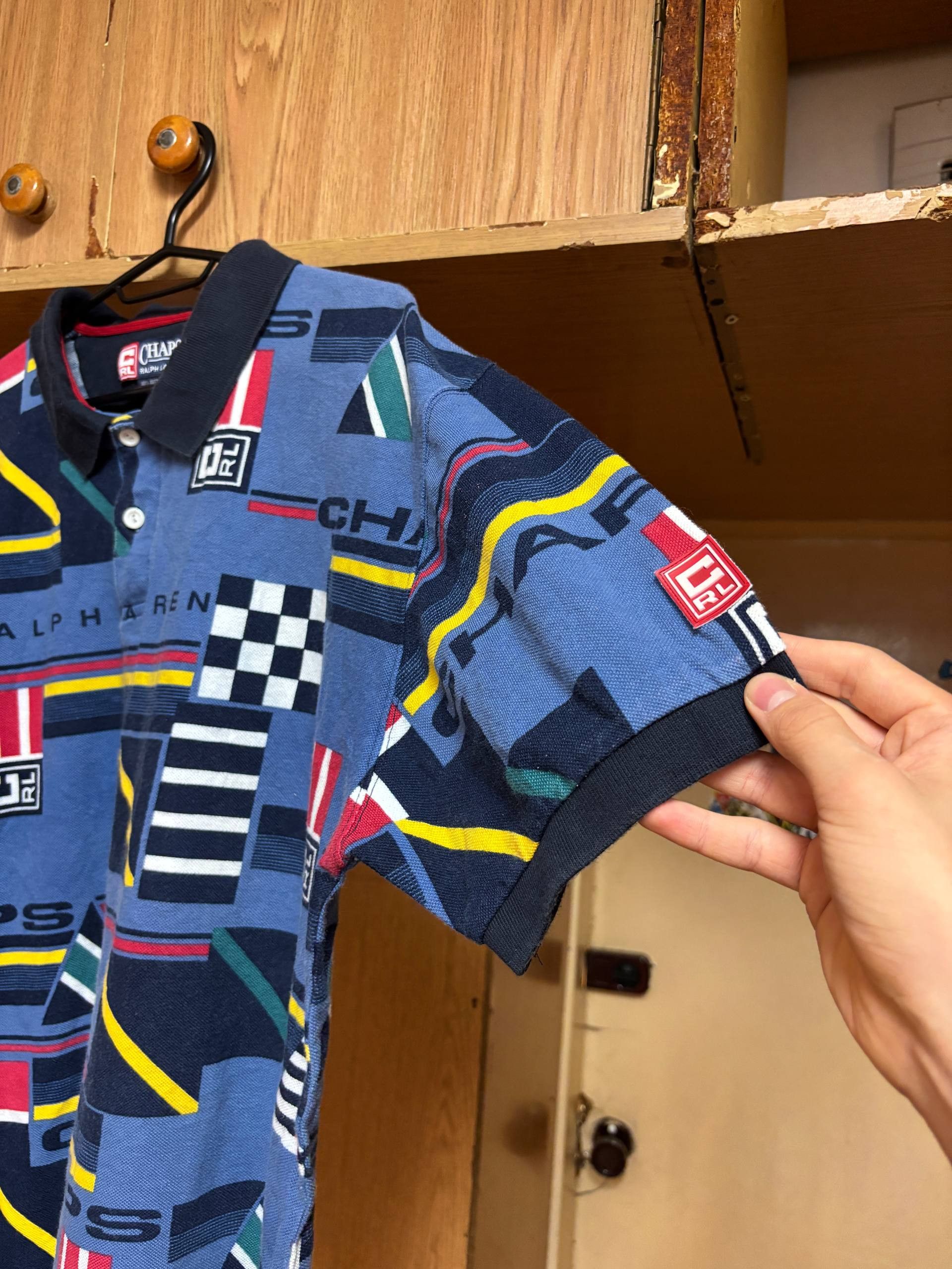 Polo Ralph Lauren 👕 Chaps Ralph Lauren Vintage Polo – Nautical Flag Print Size US L / EU 52-54 / 3 - 5 Thumbnail