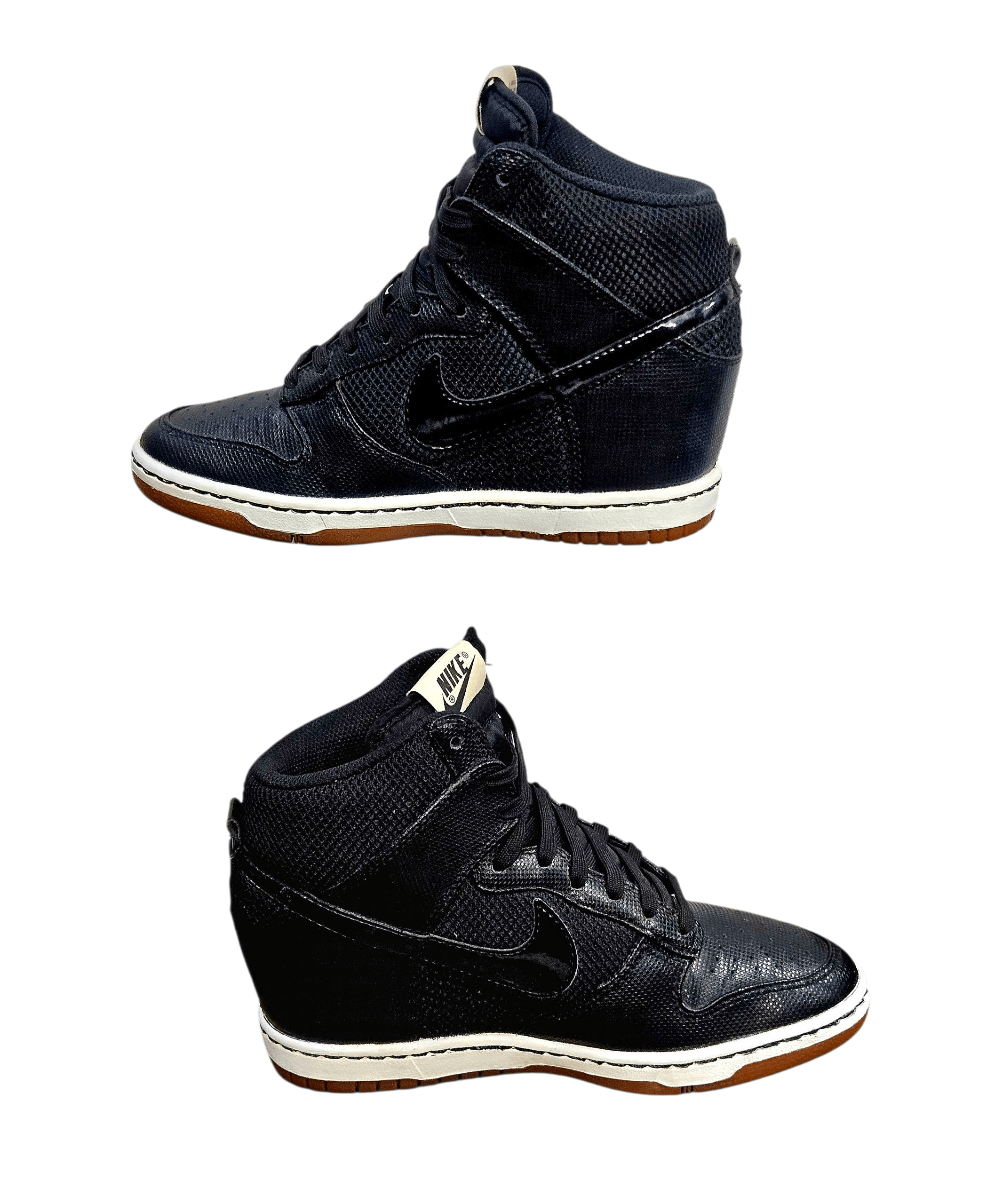 Nike 2012 NIKE DUNK SKY HI ESSENTIAL Wedge "Black Sail" Size US 6.5 / IT 36.5 - 6 Thumbnail